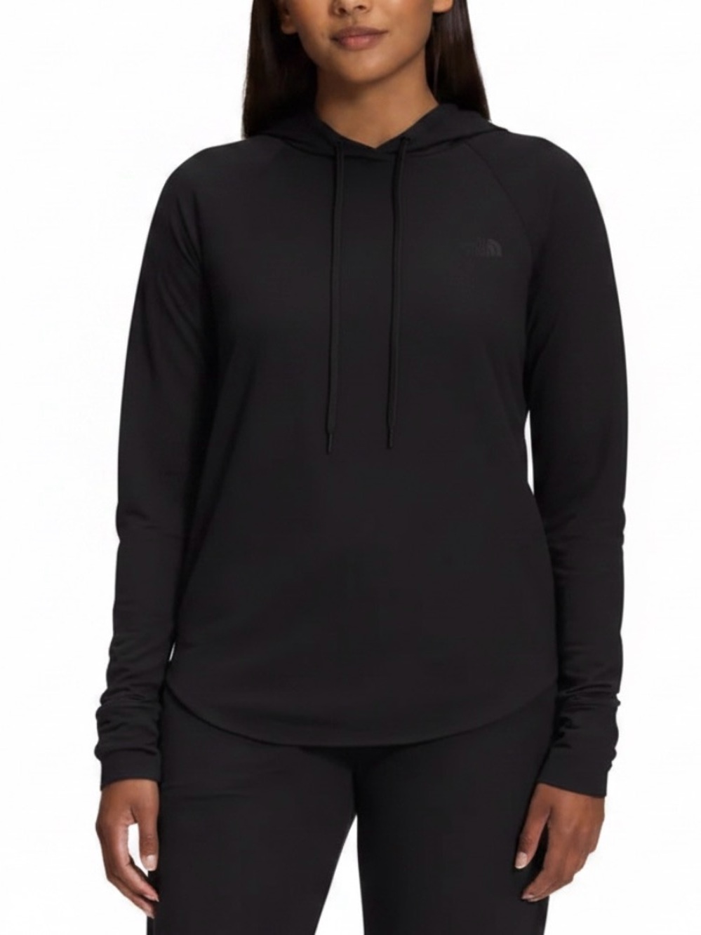 The North Face Women’s lightweight Black Hooded Long-Sleeve Top plus size 3x